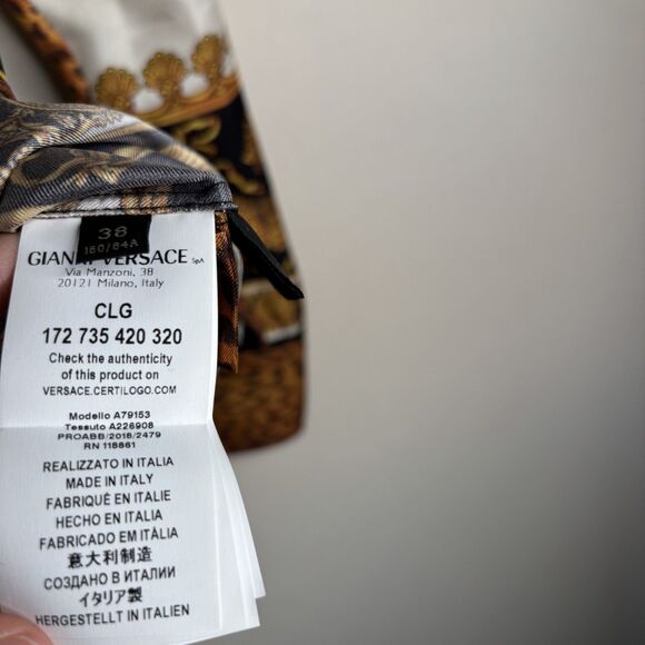 Versace Tiger Print Silk Shirt - Picture 3 of 9